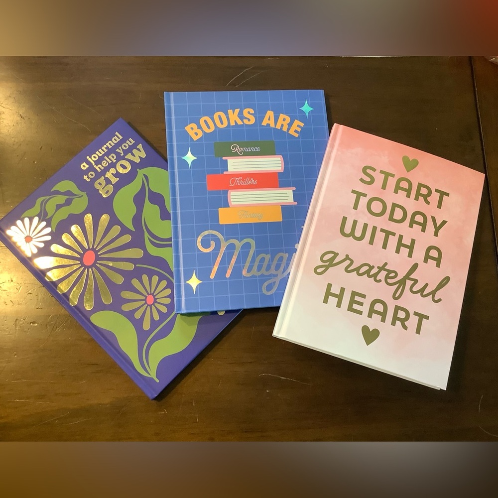 Inspirational Journal Trio - Floral, Blue, Pink